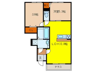 ハピネス桜の物件間取画像